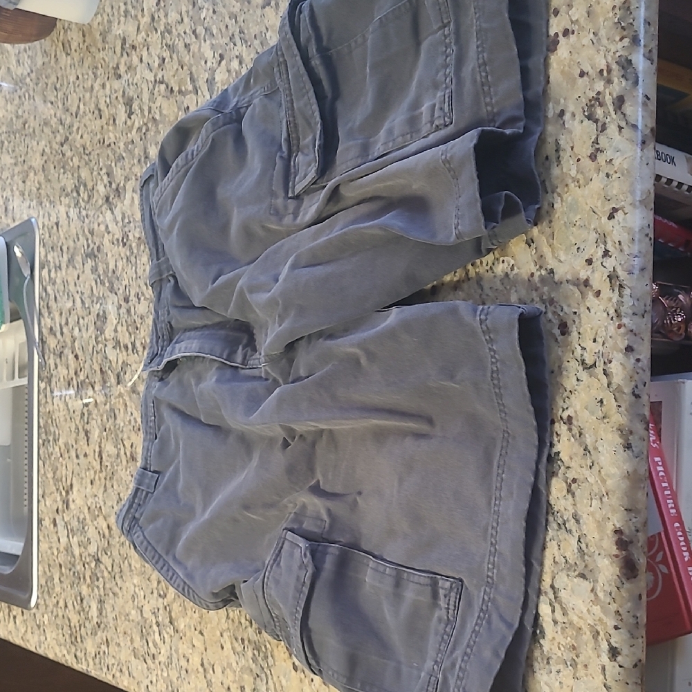 Men's Charcoal Cargo Shorts